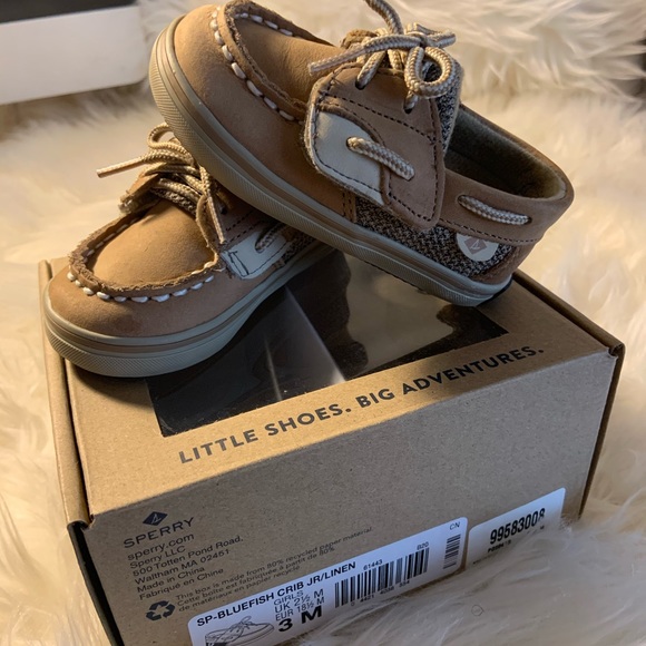 Infant/Toddler Sperry Bluefish Shoes. Size 3M - Picture 2 of 8